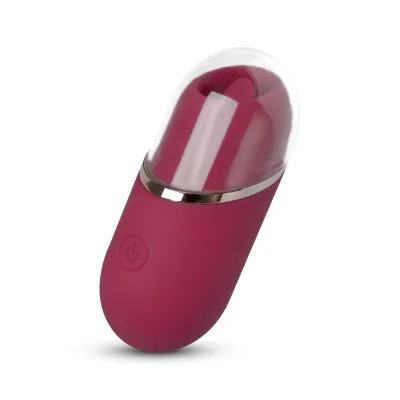 EasyToys - Stimulateur langue avec capuchon de protection - Pourpre