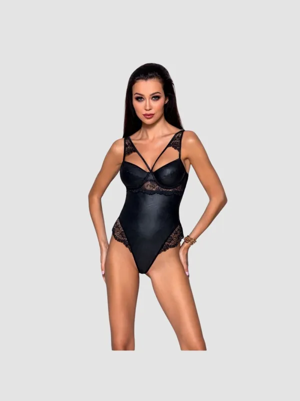 Body Loona Cuir & Dentelle Leather Collection Noir