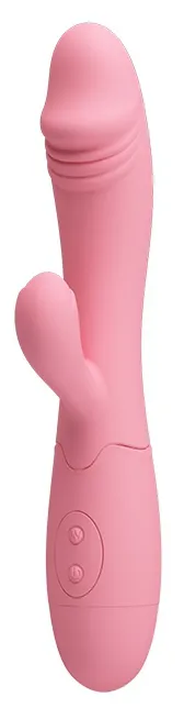 Vibromasseur Rabbit SNAPPY 9.5 x 3.2cm Rose Pastel