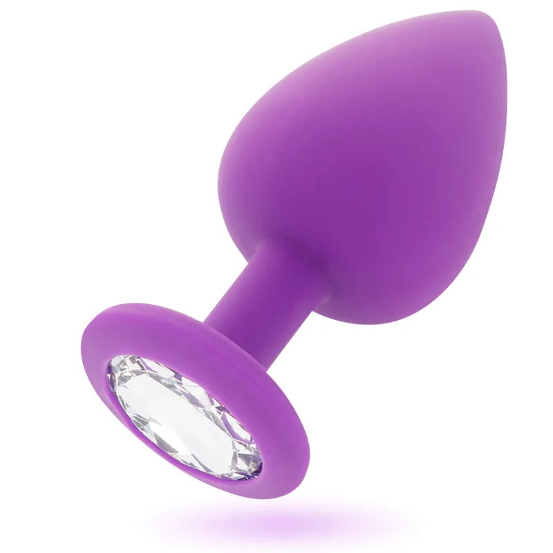 Plug Anal Intense Silicone Strass Lilas - Intense