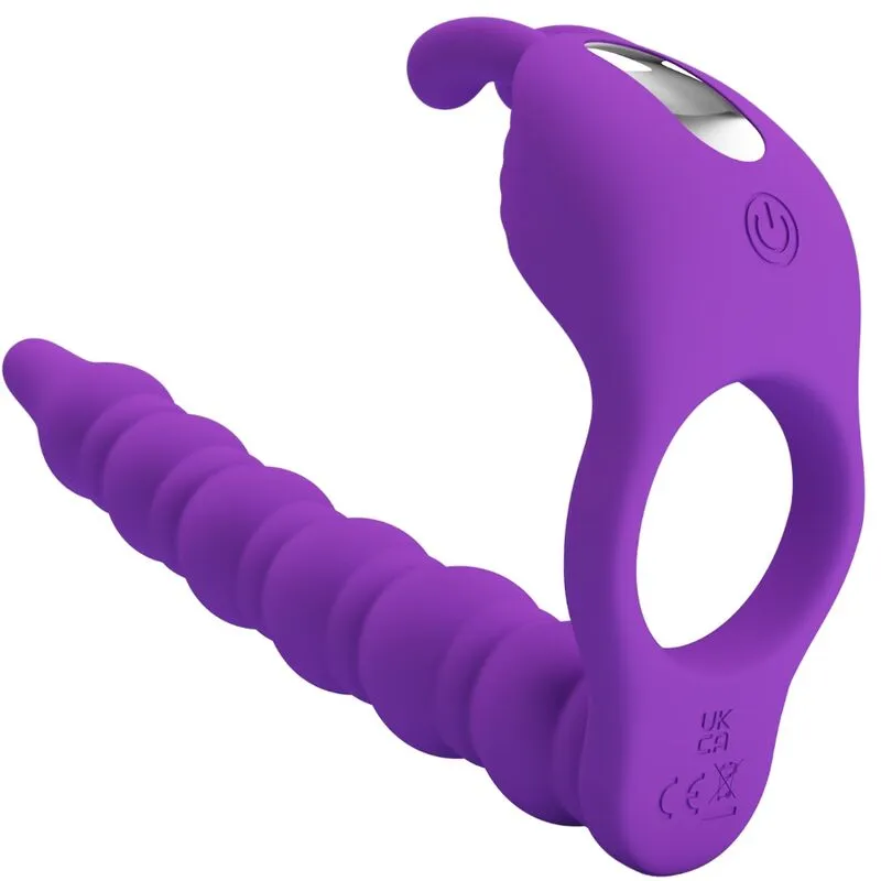 Anneau Pénien Vibrant Blackney avec Plug - Pretty Love