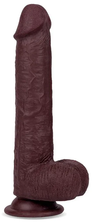 Gode réaliste SLIDY COCK 17 x 4cm Marron
