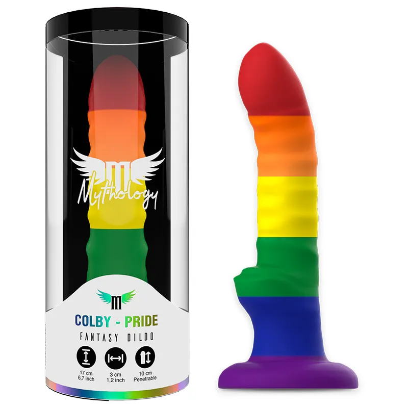 Gode Colby Pride taille M arc-en-ciel - Mythology