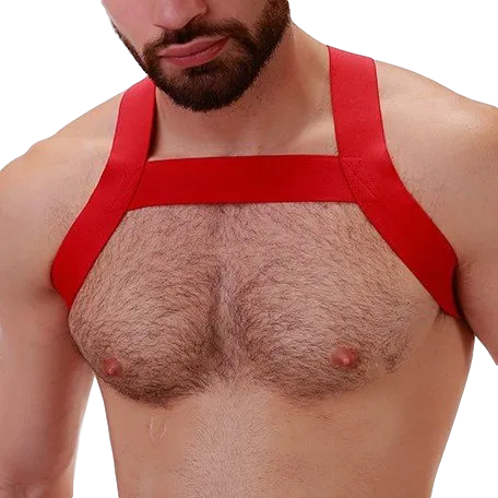 Barcode Berlin Harnais Élastique MATT Rouge