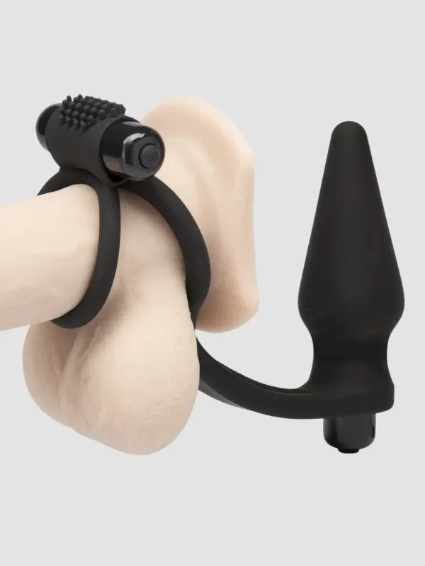 Plug anal vibrant avec double cockring Wowzer