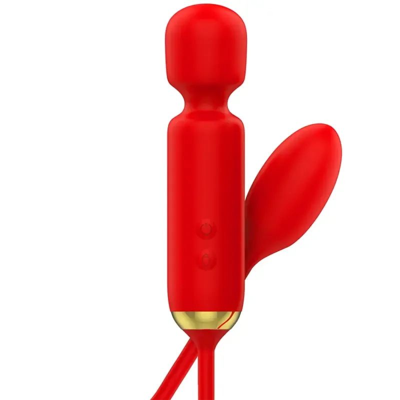 Masseur wand et oeuf vibrant double plaisir Mia Toscana rouge - Mia