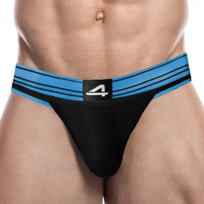CUT4MEN Jockstrap RUGBY Noir-Bleu