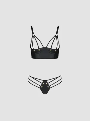Ensemble 2 Pièces Malwia Leather Collection Noir