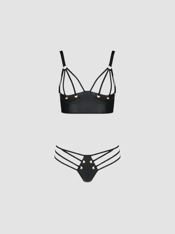 Ensemble 2 Pièces Malwia Leather Collection Noir