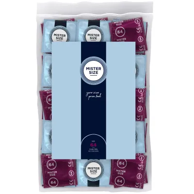 Préservatifs taille XXL 64 mm boîte de 100 - Mister Size