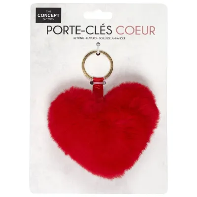 Porte-clés peluche cœur -