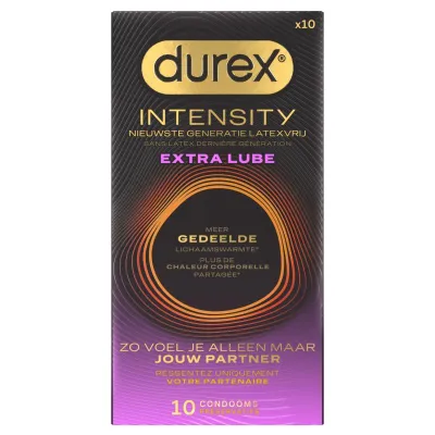 Durex - Intensity Préservatifs Extra Lube - 10 Pièces
