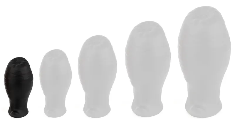 Plug EGG ASS XS 6 x 3.5cm Noir
