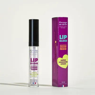 Gloss à lèvres effet chaud froid -   Gingembre / Citron