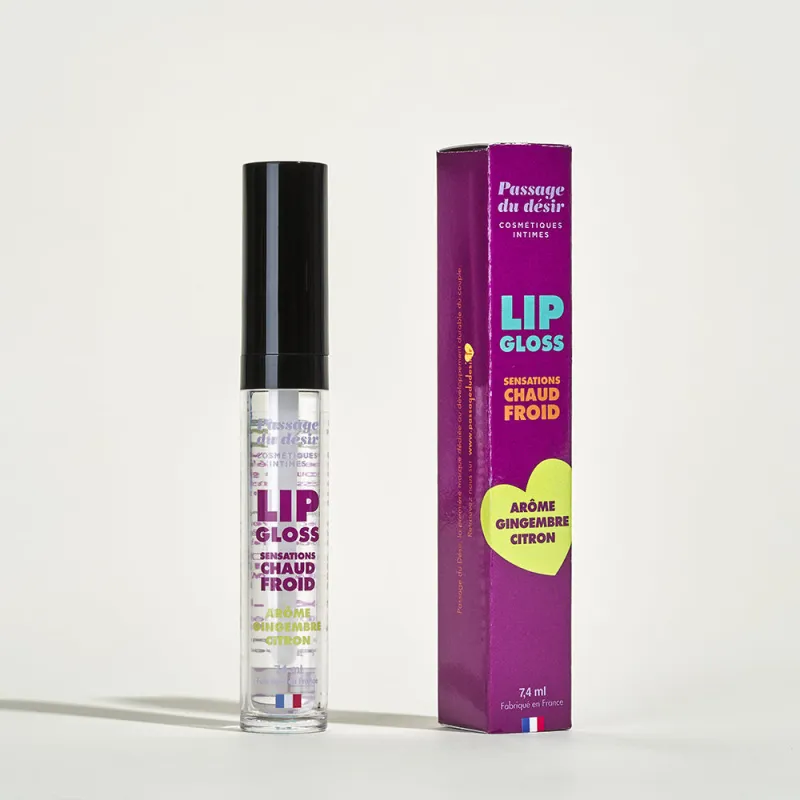 Gloss à lèvres effet chaud froid -   Gingembre / Citron