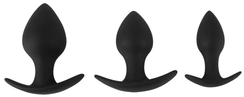 Lot de 3 plugs lestés TRAINER WEIGHT Noirs
