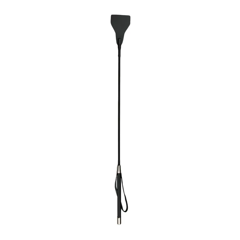 EasyToys - Fetish Fouet Long en Cuir - Noir