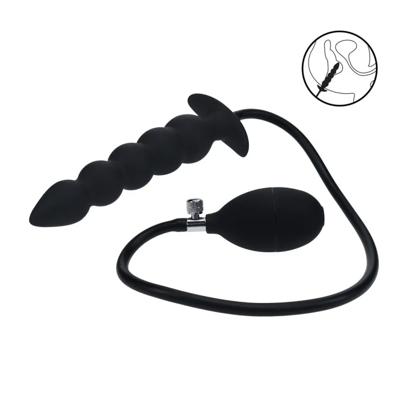 Levelz Beaded Anal Plug Gonflable 21 cm