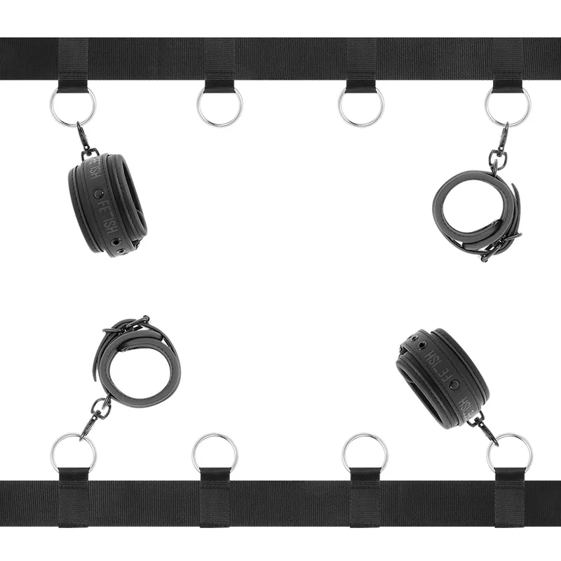 Kit Attaches de Lit avec Menottes Fetish Submissive - Fetish