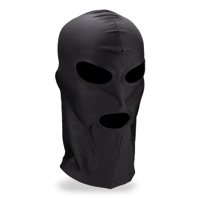 Cagoule BDSM trois ouvertures