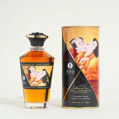 Huile chauffante aphrodisiaque -   Caramel