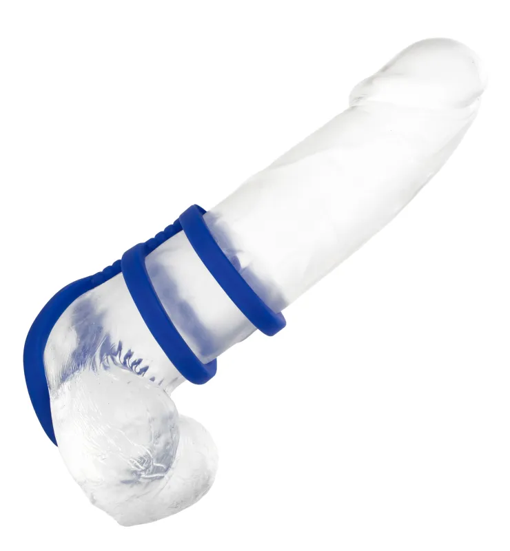 Anneau pénien en silicone TRIPLE COCK CAGE Admiral 32-37mm