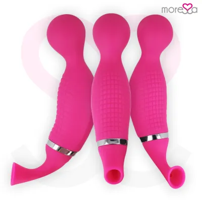 Vibromasseur rechargeable Kirk en silicone premium - Moressa