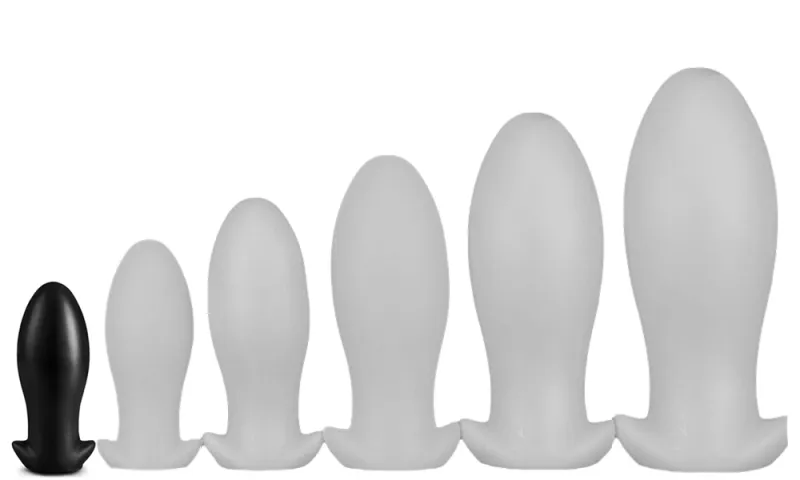 Plug Silicone SAURUS EGG S 10 x 4.5 cm Noir