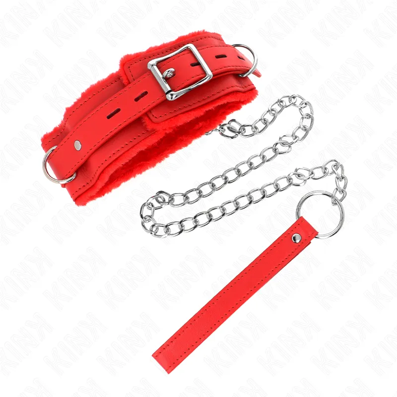Collier avec laisse rouge 36-42 cm x 5,5 cm - Kink
