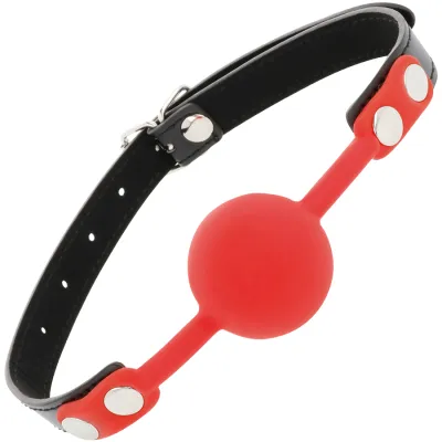 Bâillon en silicone rouge Darkness - Darkness
