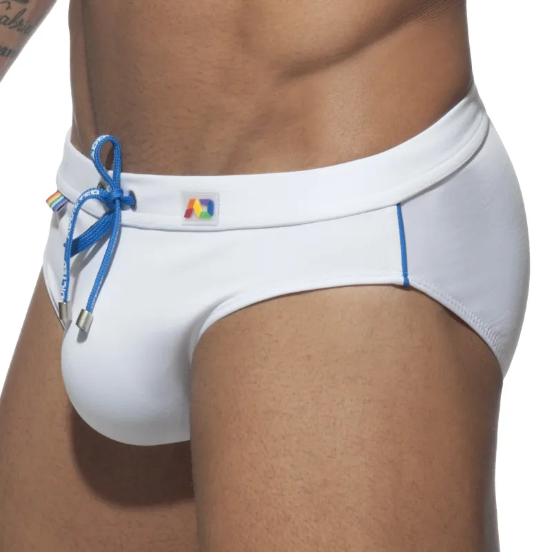 Slip de bain RAINBOW SWIM Blanc
