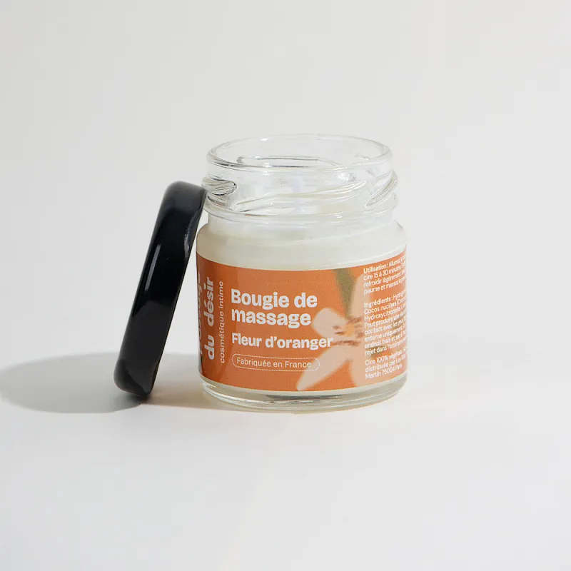 Mini bougie de massage -   Fleur d'oranger