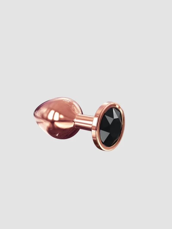 Plug Anal Métal Diamant Noir M