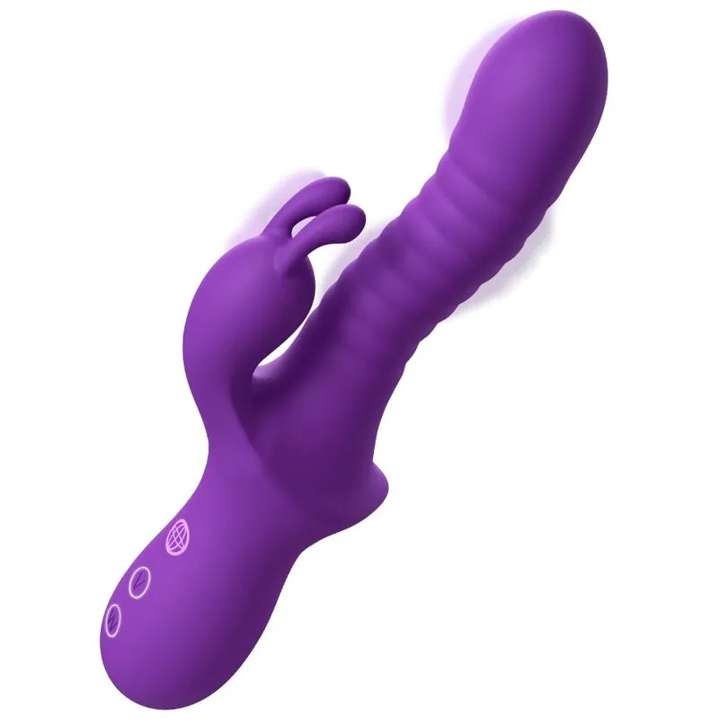 Vibromasseur Rabbit Fantasy Wave WaveMotion 10 Modes Violet - Fantasy For Her