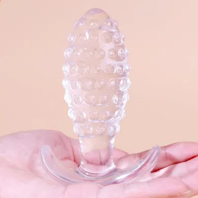 Plug Transparent DOTTED PINE XL 10.5 x 4cm