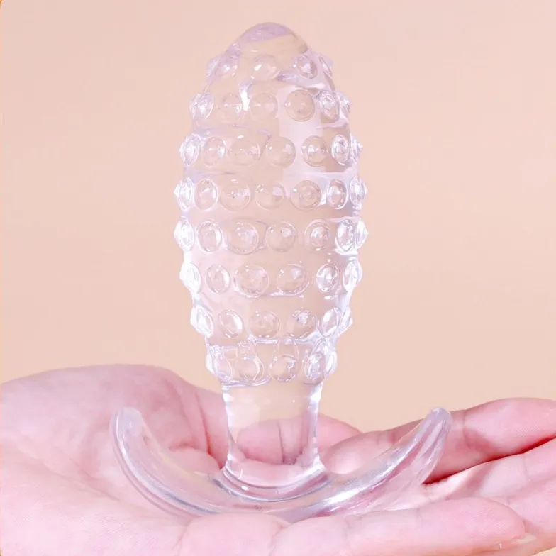 Plug Transparent DOTTED PINE XL 10.5 x 4cm