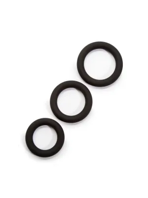 Lot de 3 Cockrings Silicone Extra Thick Get Hard