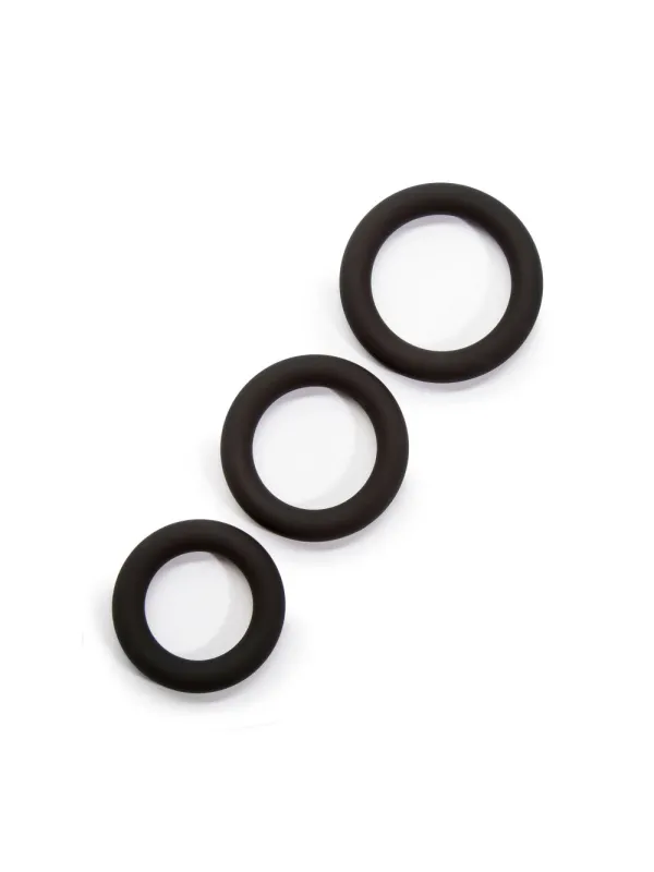 Lot de 3 Cockrings Silicone Extra Thick Get Hard
