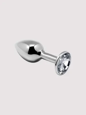 Plug anal bijou mini métal S transparent