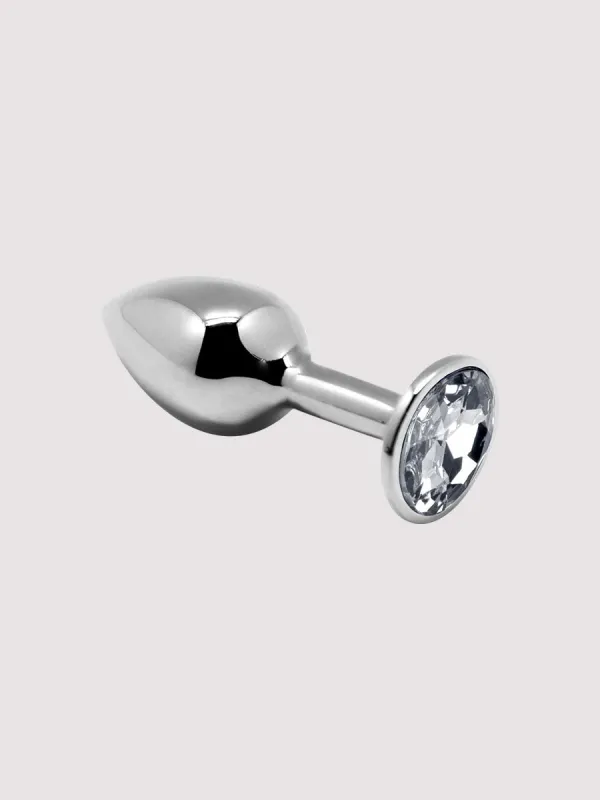 Plug anal bijou mini métal S transparent