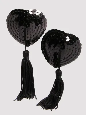 Cache-tétons pompons Oh! noir