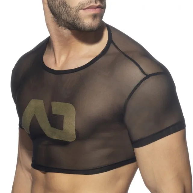 Crop Top AD NET Noir
