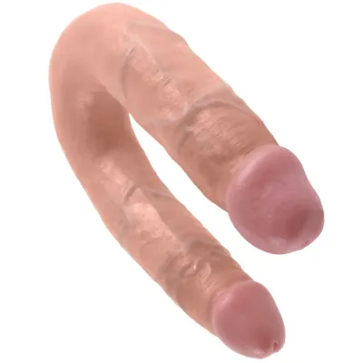 Gode Double Pénétration Réaliste 13,9 cm Naturel - King Cock