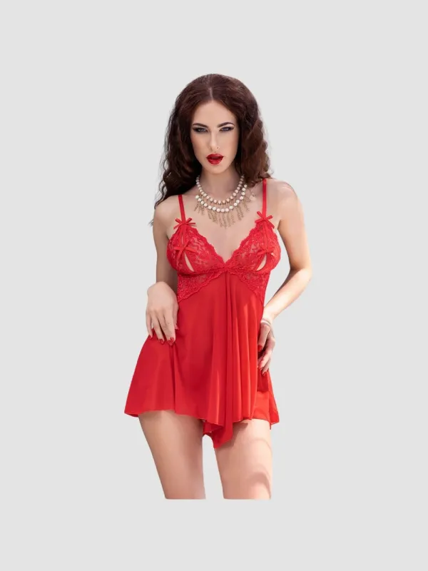 Nuisette Babydoll CR4461 Rouge