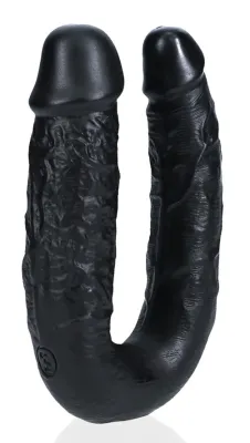 Double Gode U SHAPE 12 x 3cm Noir