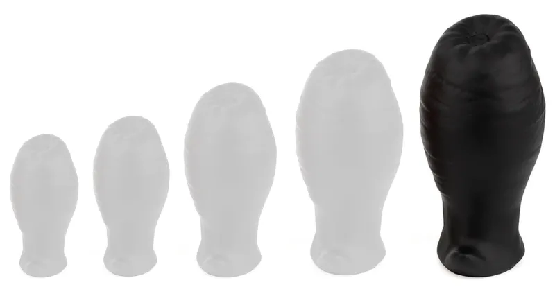 Plug EGG ASS XL 12.5 x 7.3cm Noir