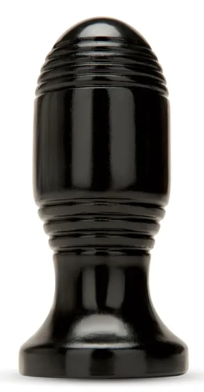 Plug anal RIBBED PLUG 10.5 x 5 cm Noir