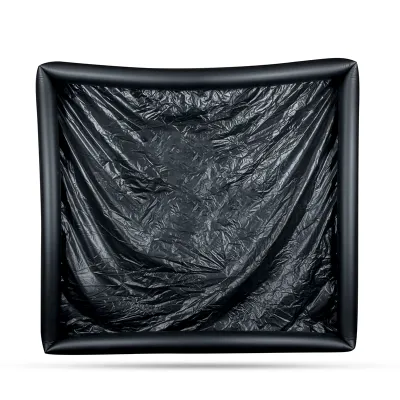 Drap en vinyle avec bords gonflables - Noir