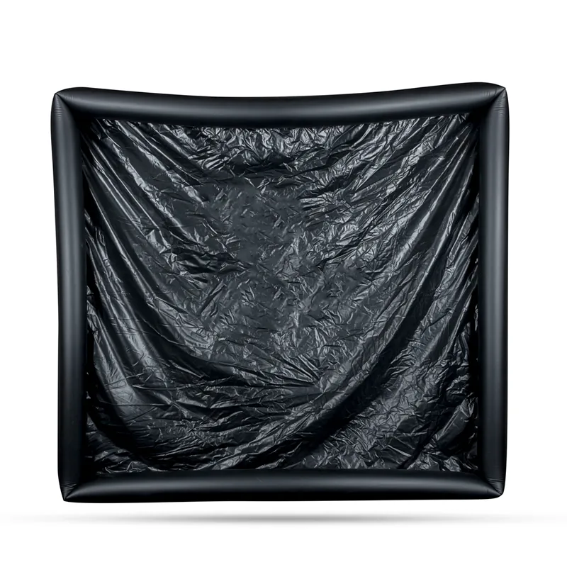 Drap en vinyle avec bords gonflables - Noir