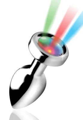 Plug anal avec Bijou lumineux 6.5 x 2.7 cm